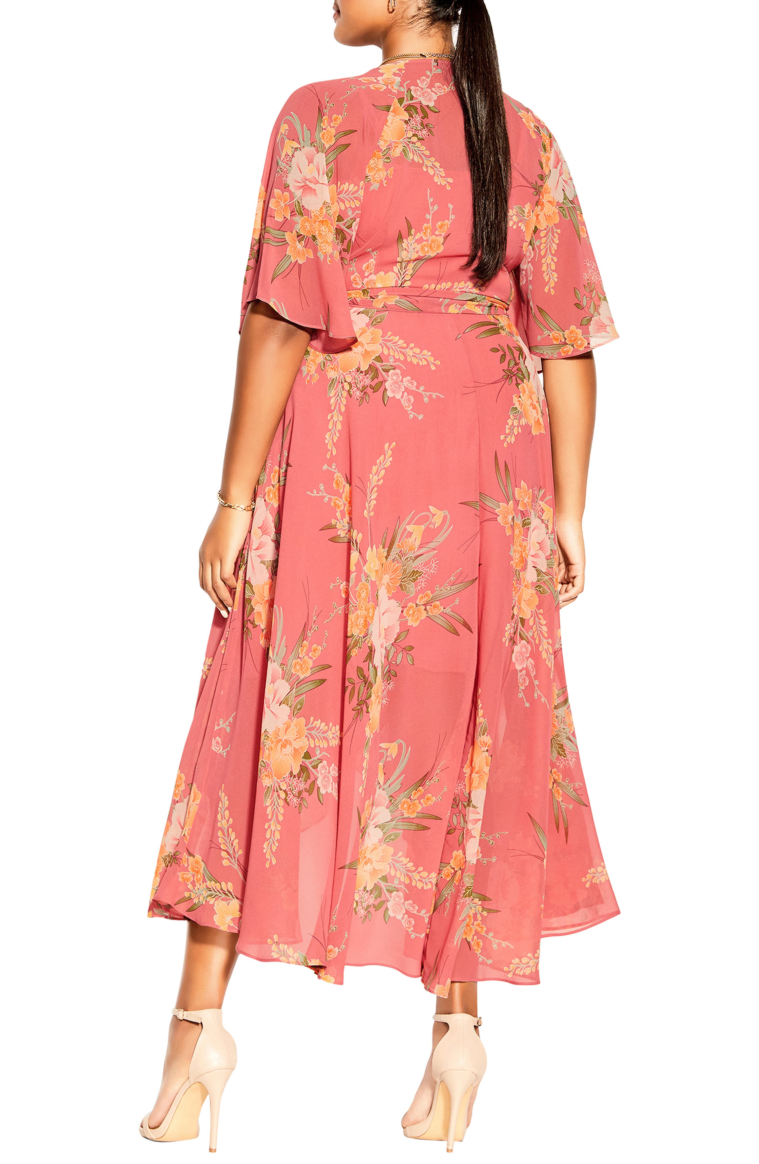 City Chic Grand Floral Wrap Dress | Nordstrom